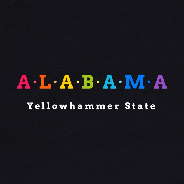 Alabama, USA. Yellowhammer State. by Koolstudio